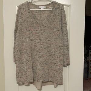 Christopher banks 3/4 sleeve light weight sweater